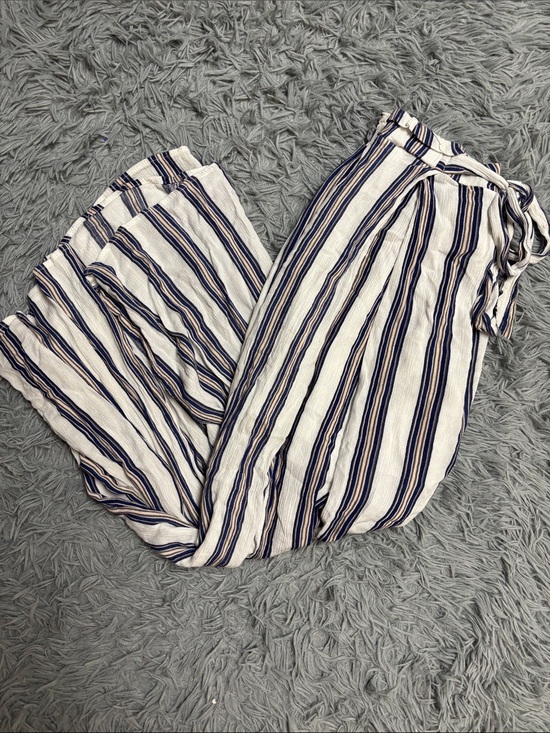 Simplee Apparel Pants - Simplee Apparel Striped Linded Pants with Large Slits on the Pantlegs!